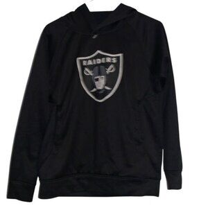 NFL Youth Raiders Black Hoodie Sweatshirt L/14-16